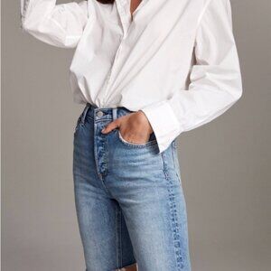 Aritzia Denim ForumThe Yoko Hi-rise Long Jean Short size 27